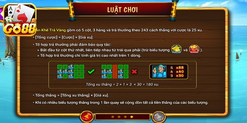 Trò chơi ăn khế trả vàng trên Go88 cung cấp nhiều tính năng đặc biệt