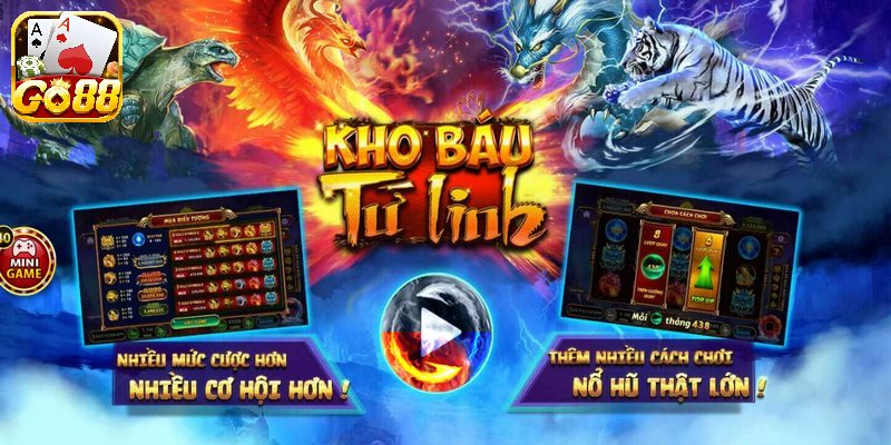 Hệ thống đồ họa trong kho báu tứ linh Go88 được thiết kế với cực kỳ sắc nét