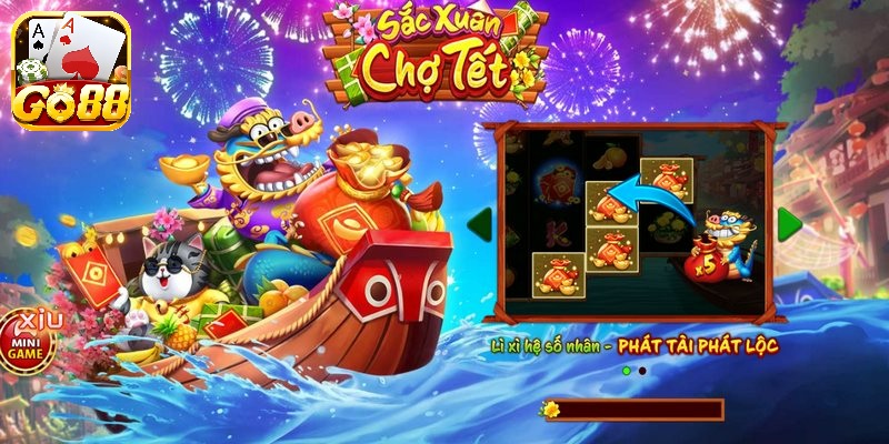 Sắc xuân chợ tết Go88 mang đến cho bet thut những phút giây giải trí thú vị