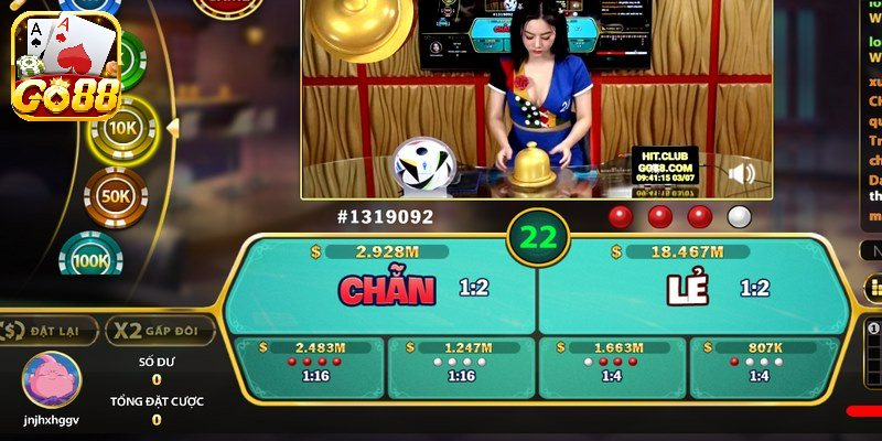 Trò chơi xóc đĩa trên livestream tại Go88 là một trò chơi thú vị